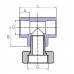 На фото Hi-Therm PP-R tee with union nut